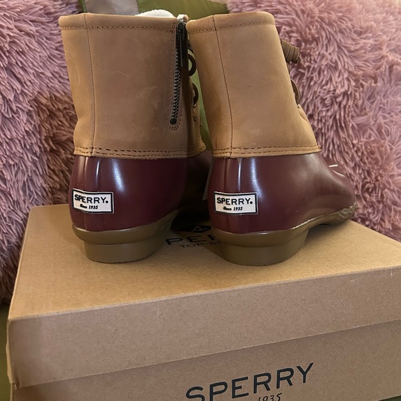 Sperry : Saltwater Leather Tan/Cord : NEW -Women’s Size 7 (cm=24) - Picture 4 of 4